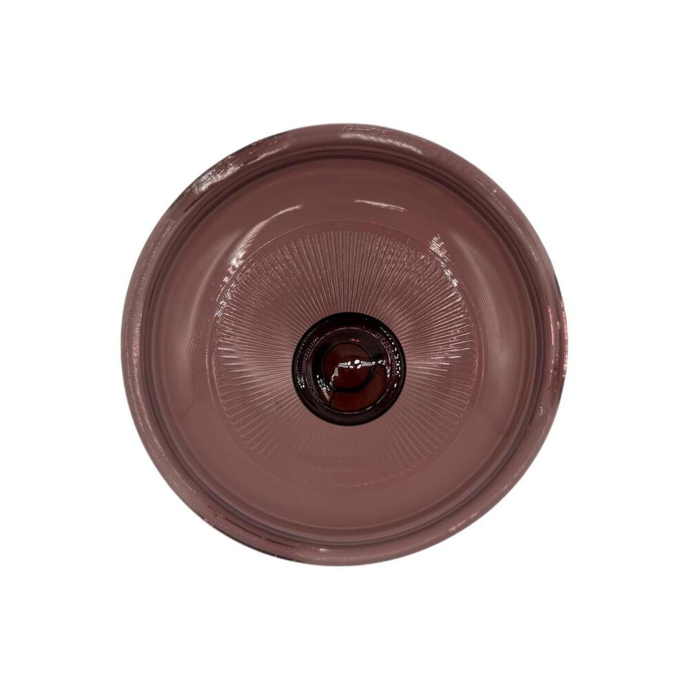 Pyrex Corning Vision Cranberry Purple Round 6.25” Glass Replacement Lid - Rare